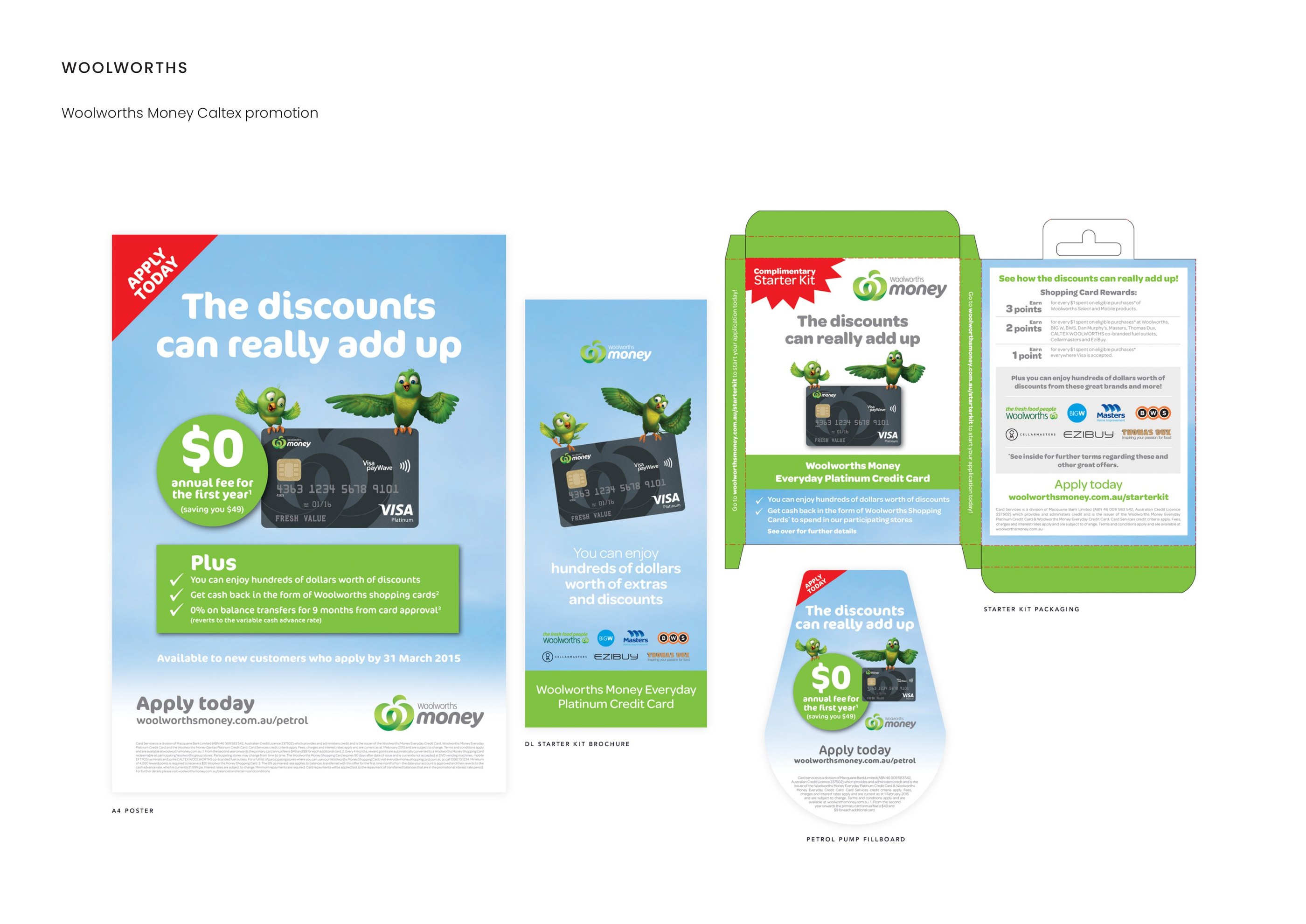 Woolworths — Woolworths Money Caltex promotion