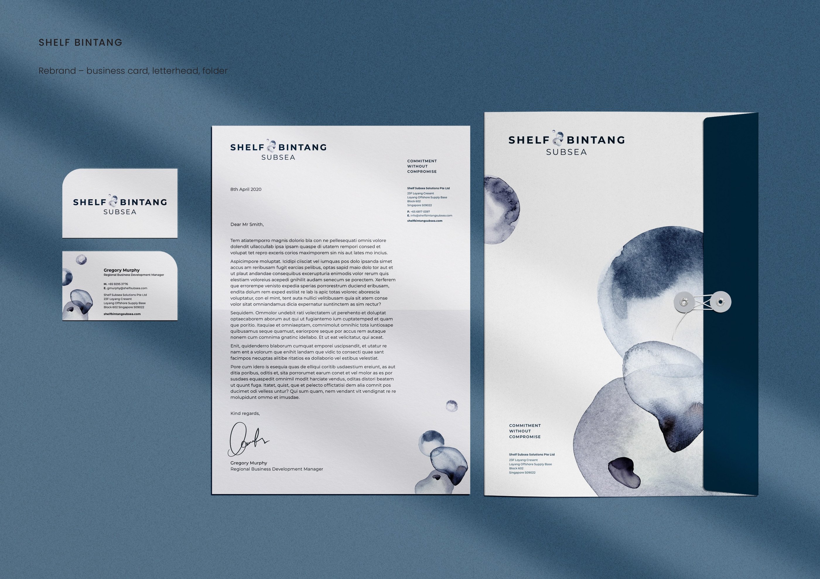 Shelf Bintang — Rebrand — business card, letterhead, folder