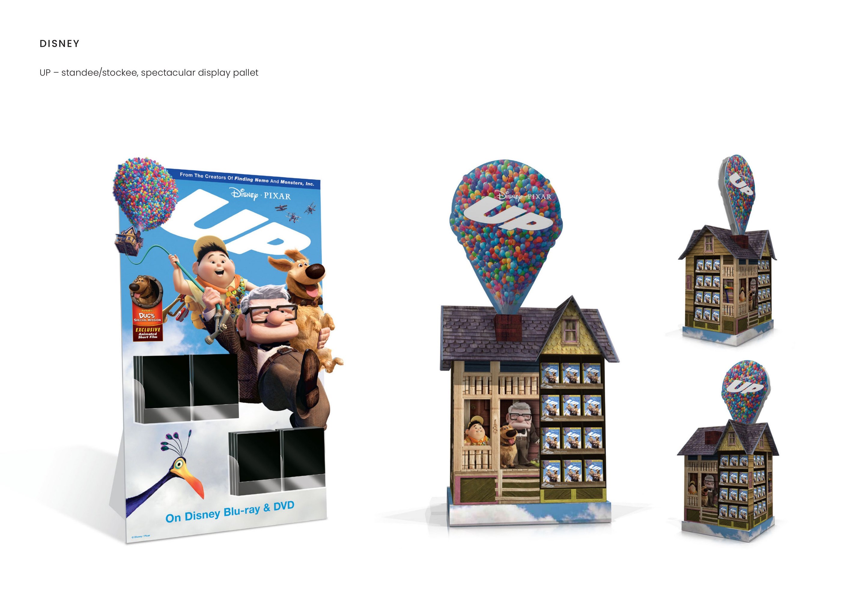 Disney — Up — standee/stockee, spectacular display pallet