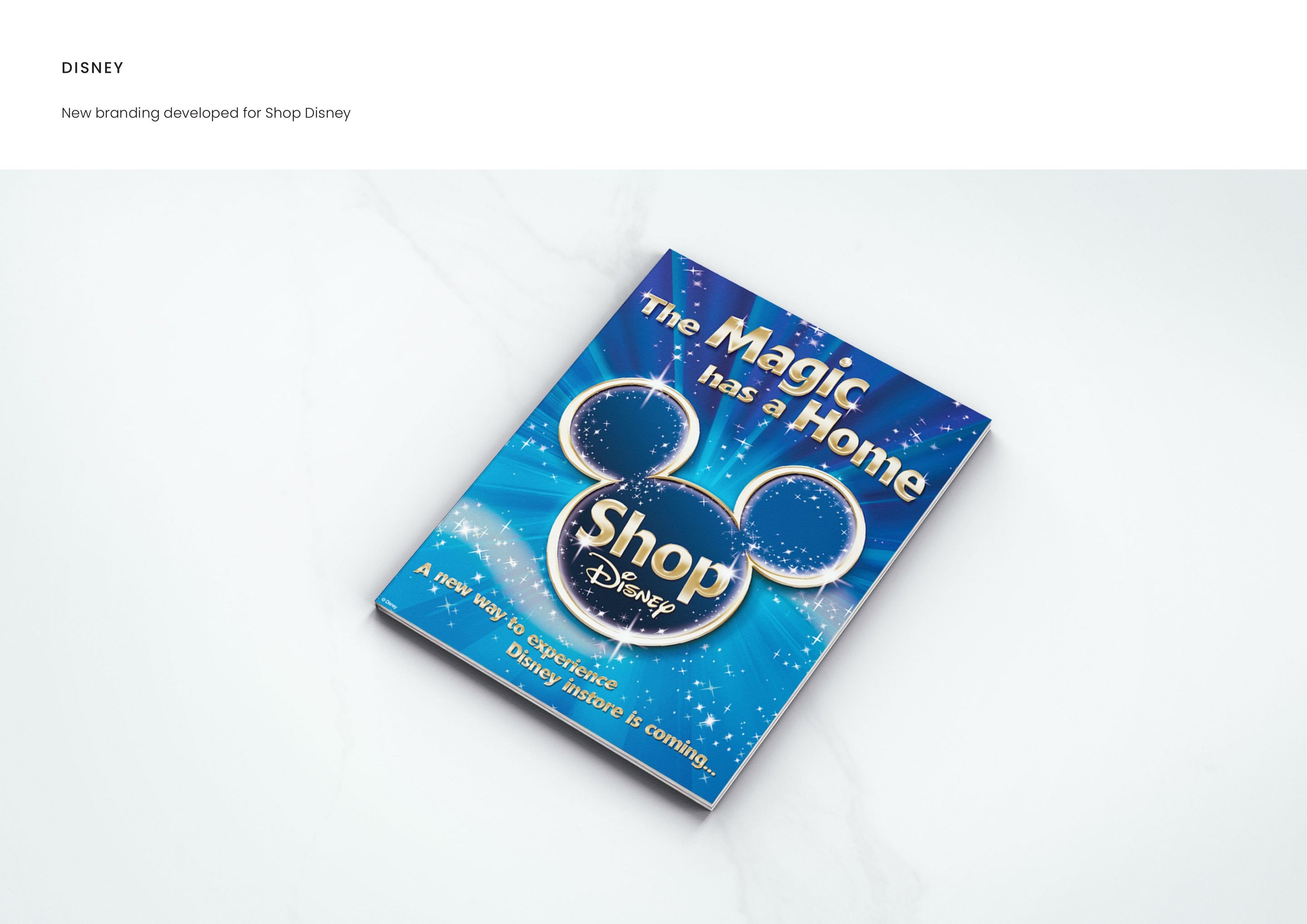 Disney — New branding developed for Shop Disney