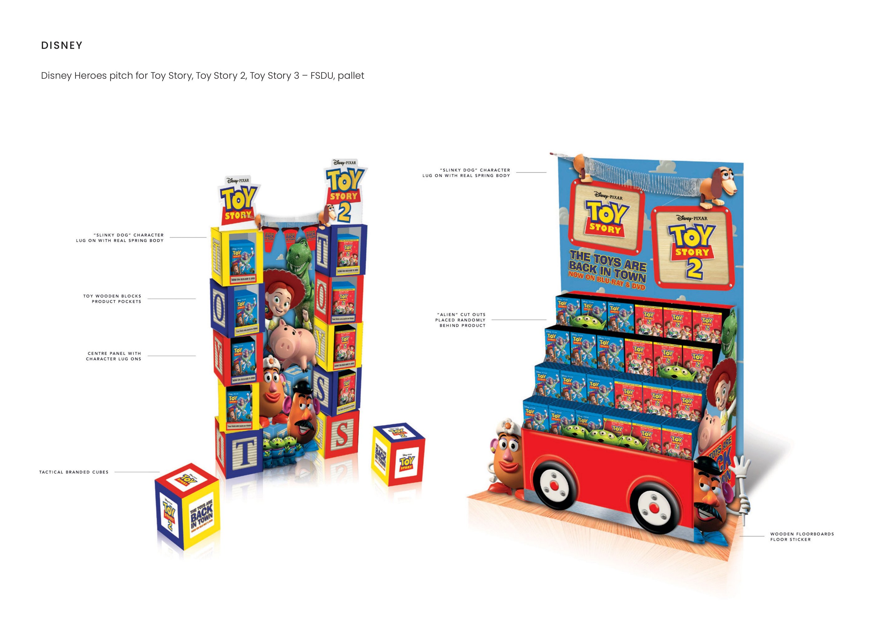 Disney — Disney Heroes pitch for Toy Story — FSDU, pallet