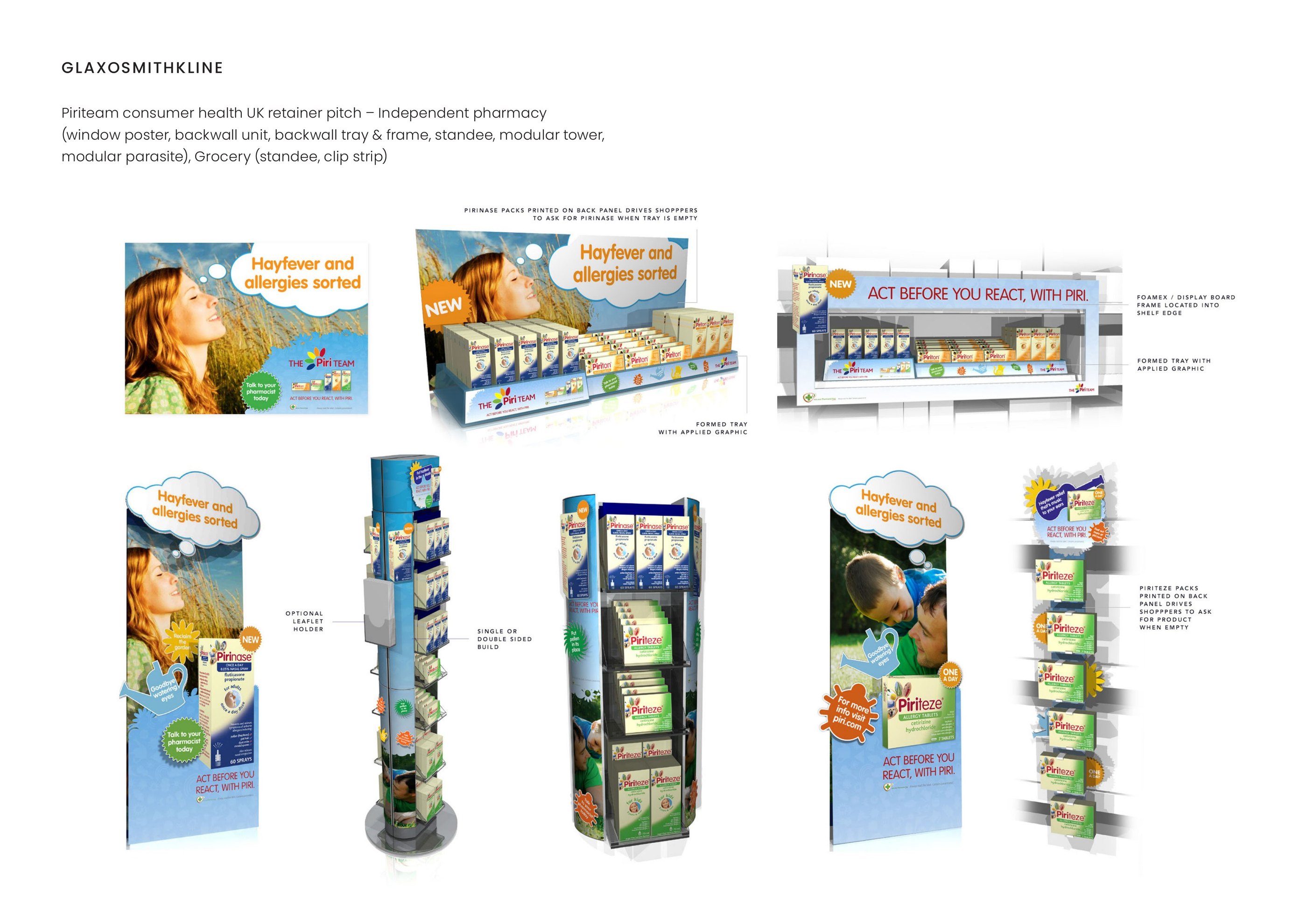 GlaxoSmithKline — Piriteam consumer health UK retainer pitch — Independent pharmacy & Grocery