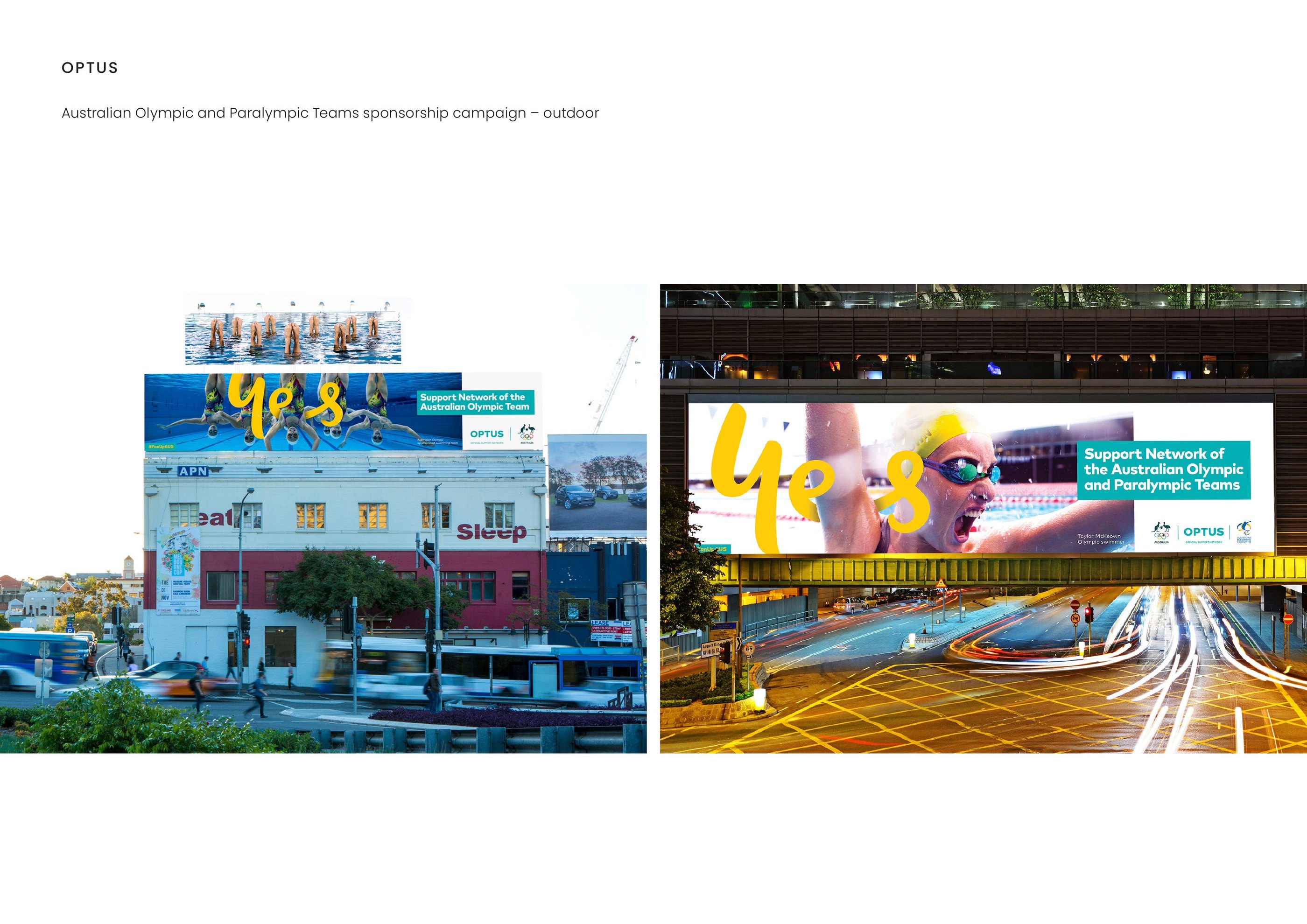 Optus — Australian Olympic & Paralympic Teams sponsorship — outdoor