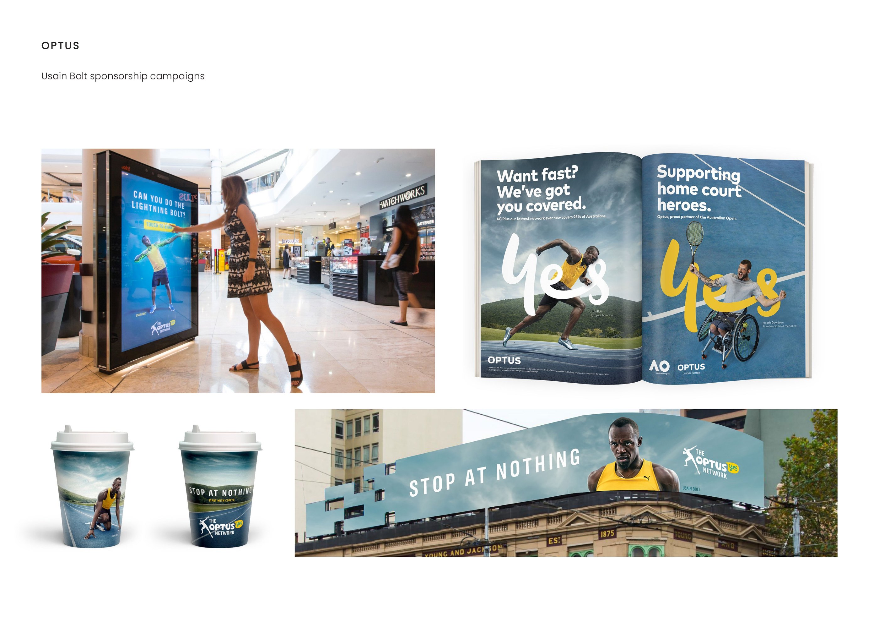 Optus — Usain Bolt sponsorship campaigns
