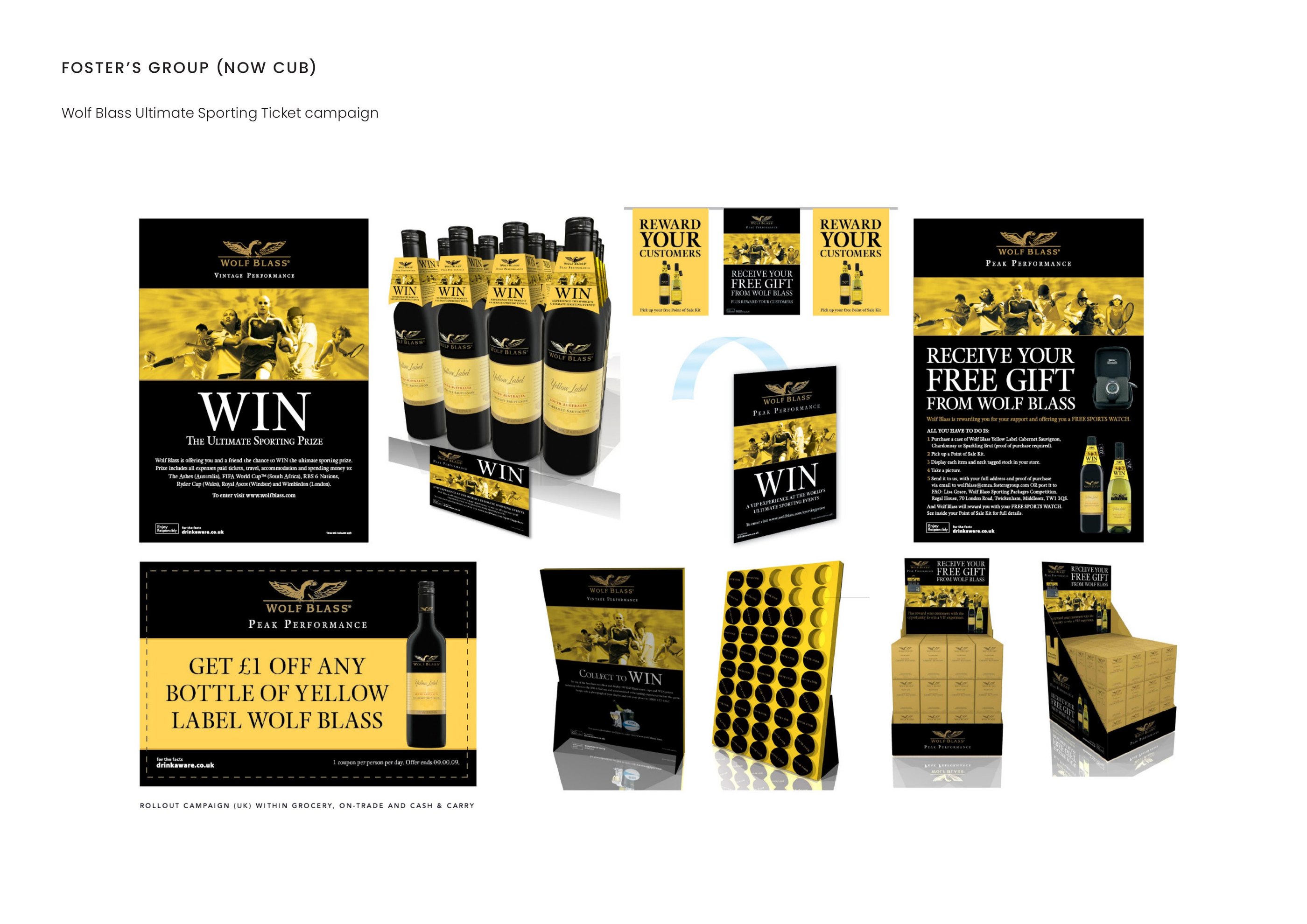 Foster's Group (now CUB) — Wolf Blass Ultimate Sporting Ticket campaign