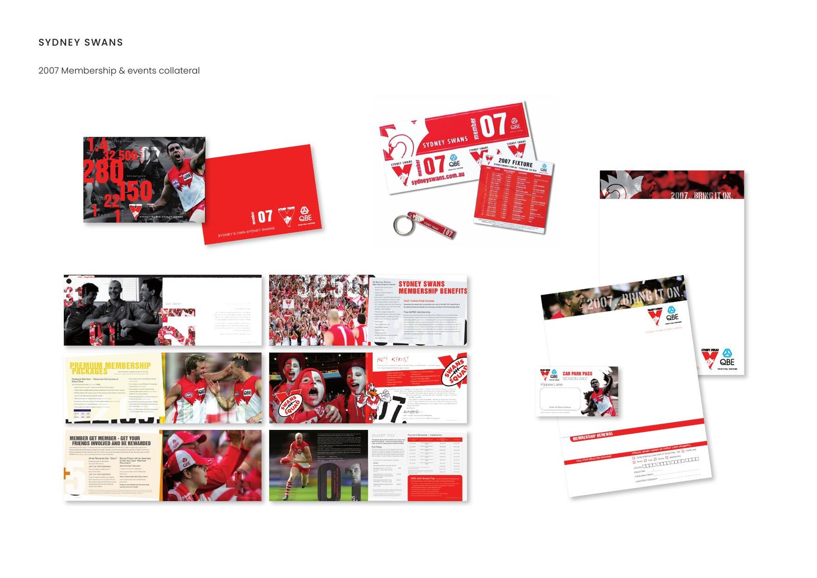 Sydney Swans — 2007 Membership & events collateral