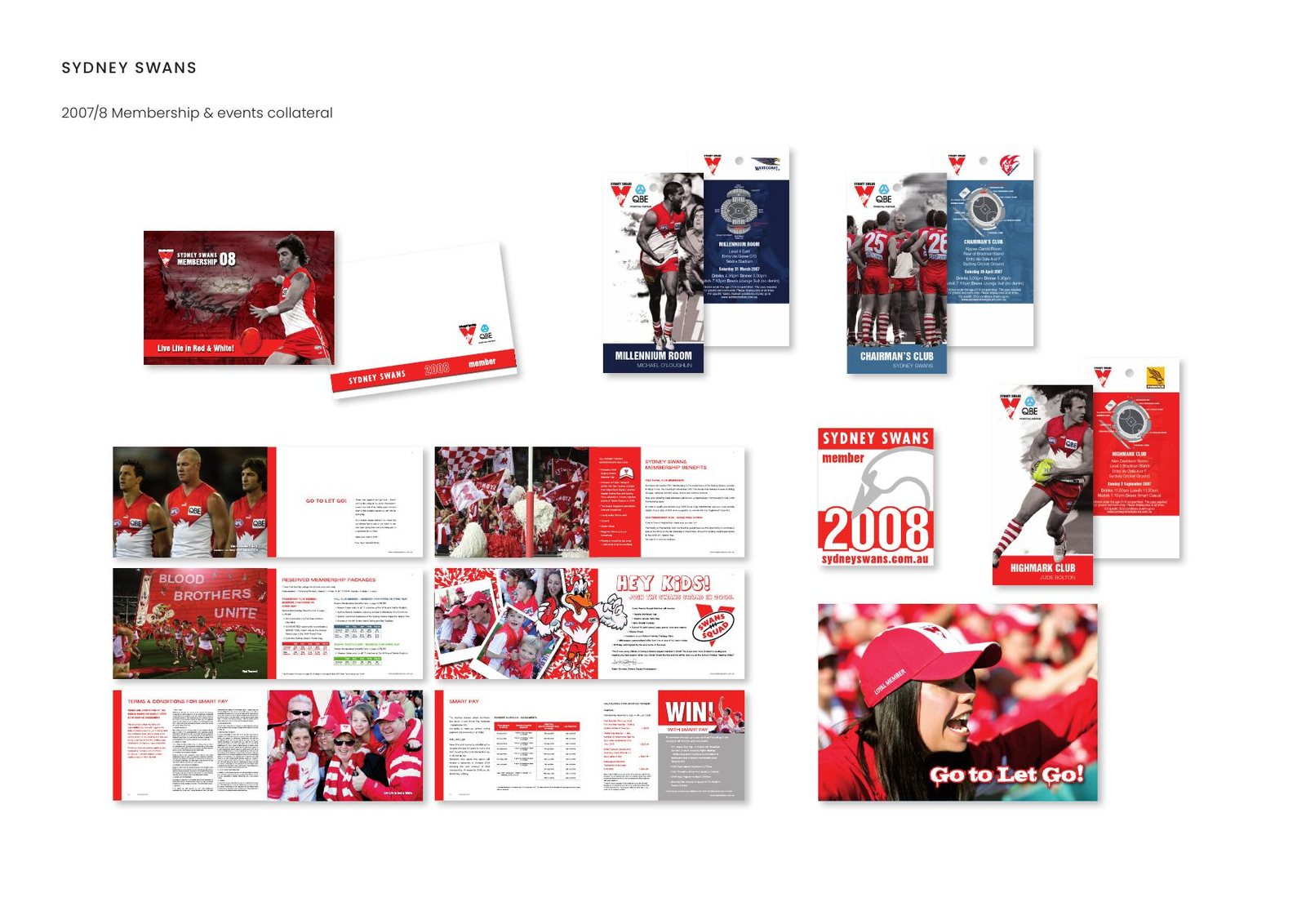 Sydney Swans — 2007/8 Membership & events collateral