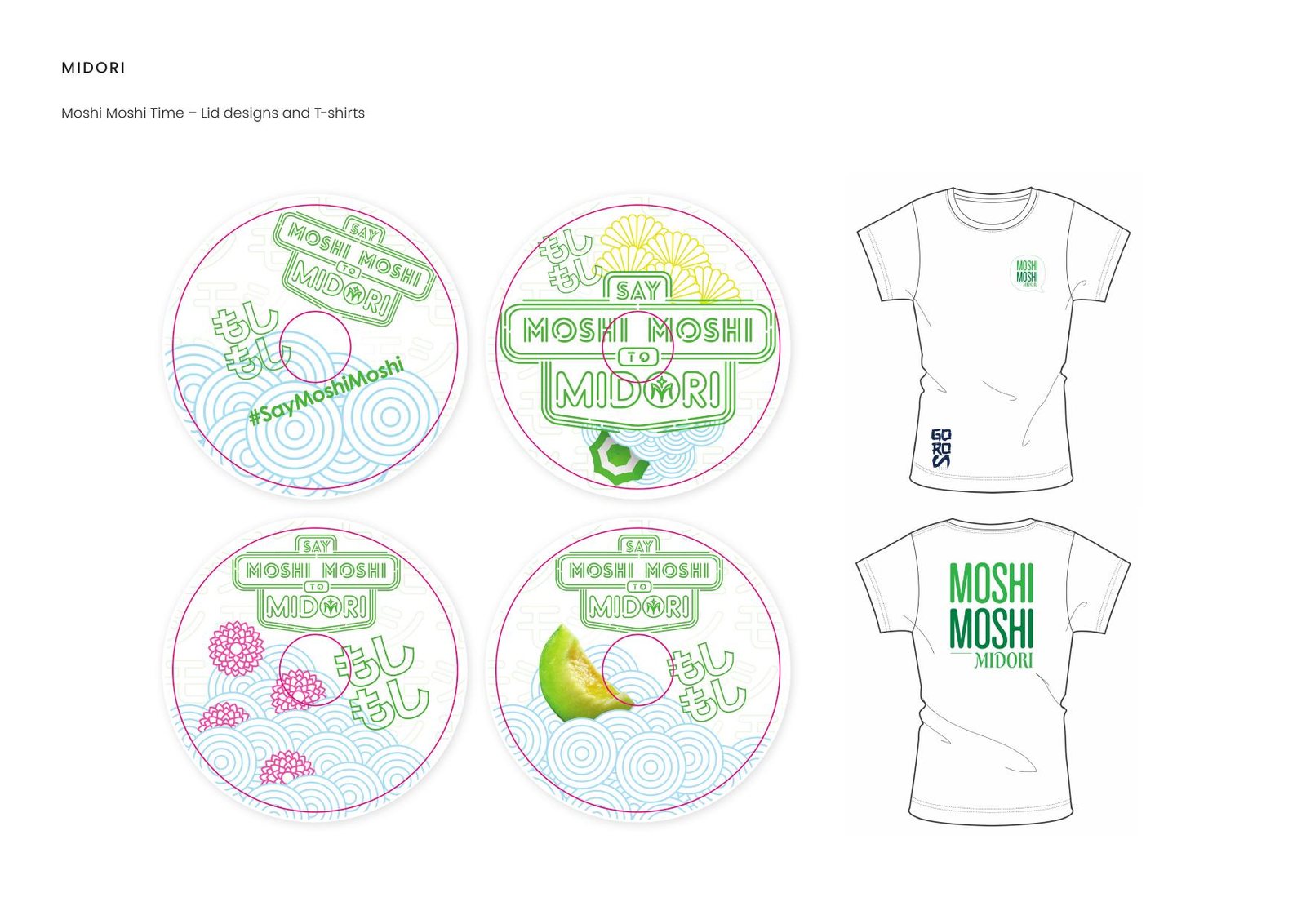 Midori — Moshi Moshi Time – Lid designs and T-shirts